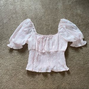 BOGO FREE: Embroidered Ruffle Top
